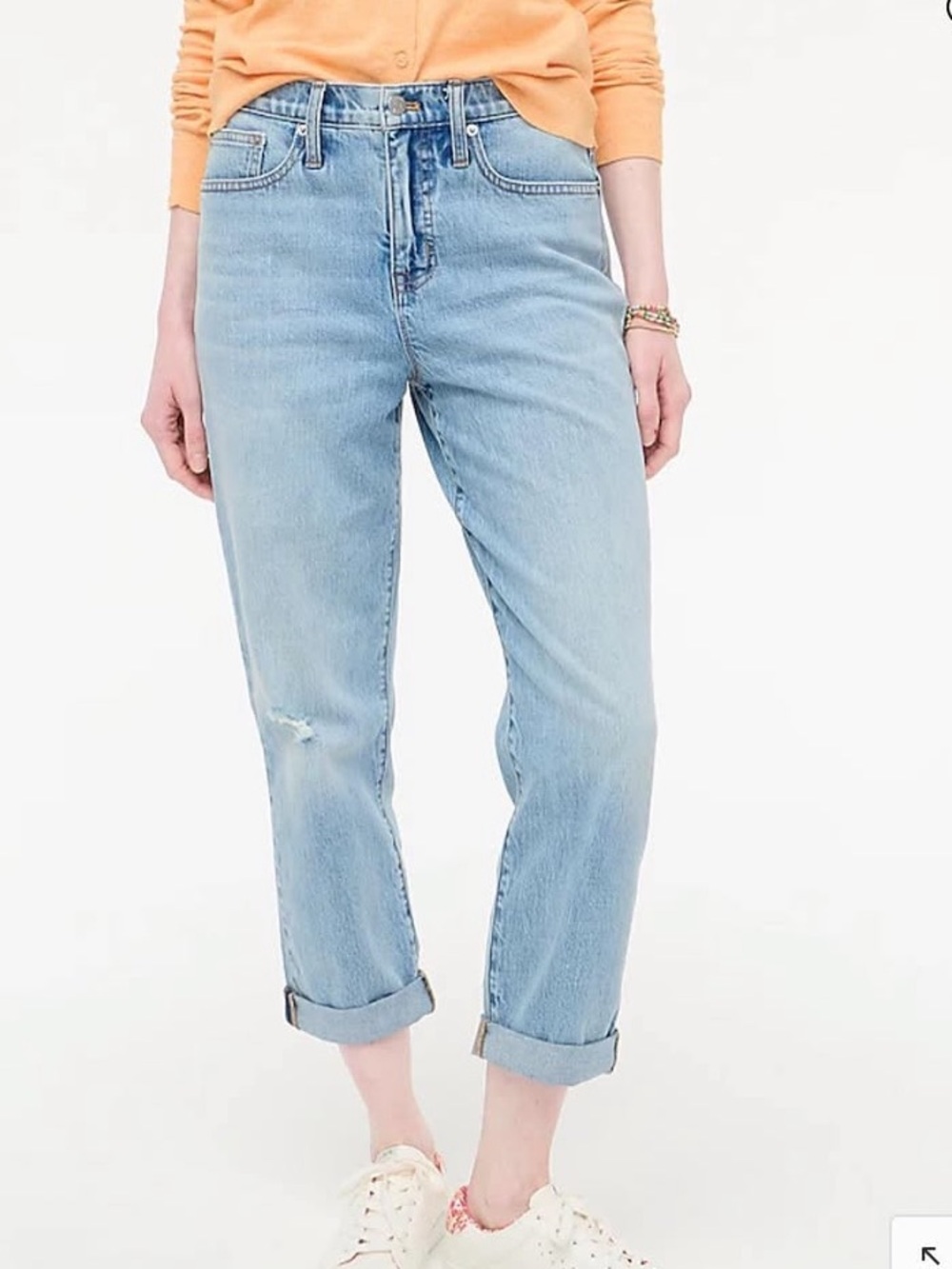 J CREW RELAXED BOYFRIEND JEAN IN ALL DAY STRETCH